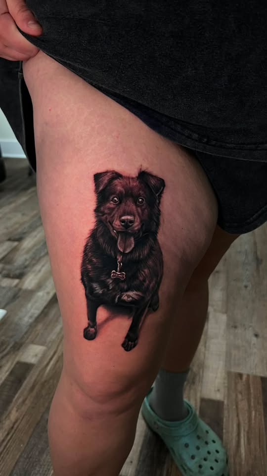 Black and grey realism tattoo by Masoo