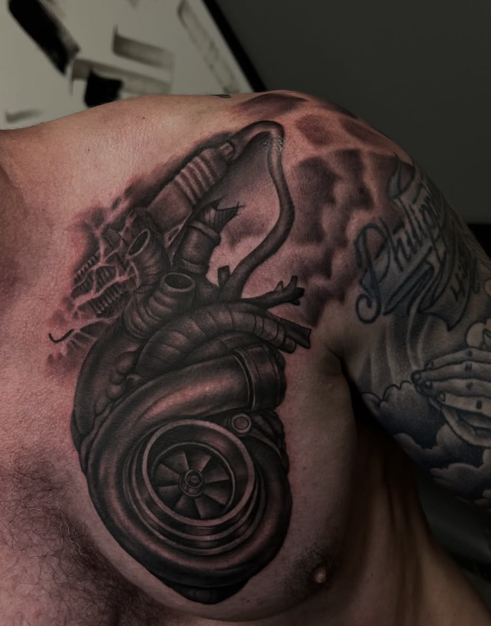 Black and grey realism tattoo by Masoo
