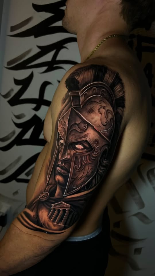 Black and grey realism tattoo by Masoo