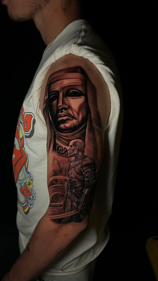 Black and grey realism tattoo by Masoo